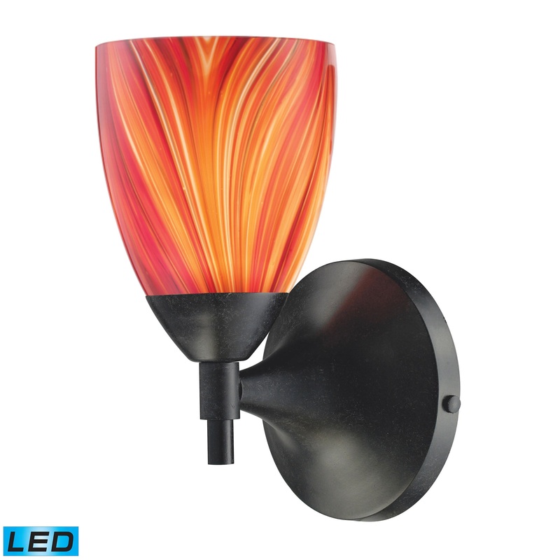 ELK SHOWROOM 10150/1DR-M-LED Celina 9'' High 1-Light Sconce - Dark Rust