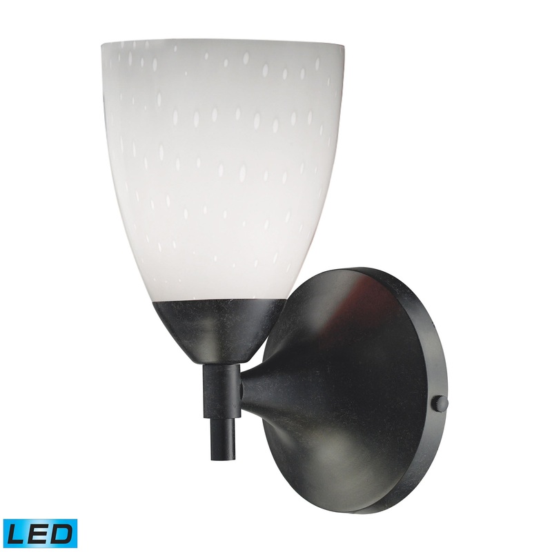 ELK SHOWROOM 10150/1DR-WH-LED Celina 9'' High 1-Light Sconce - Dark Rust
