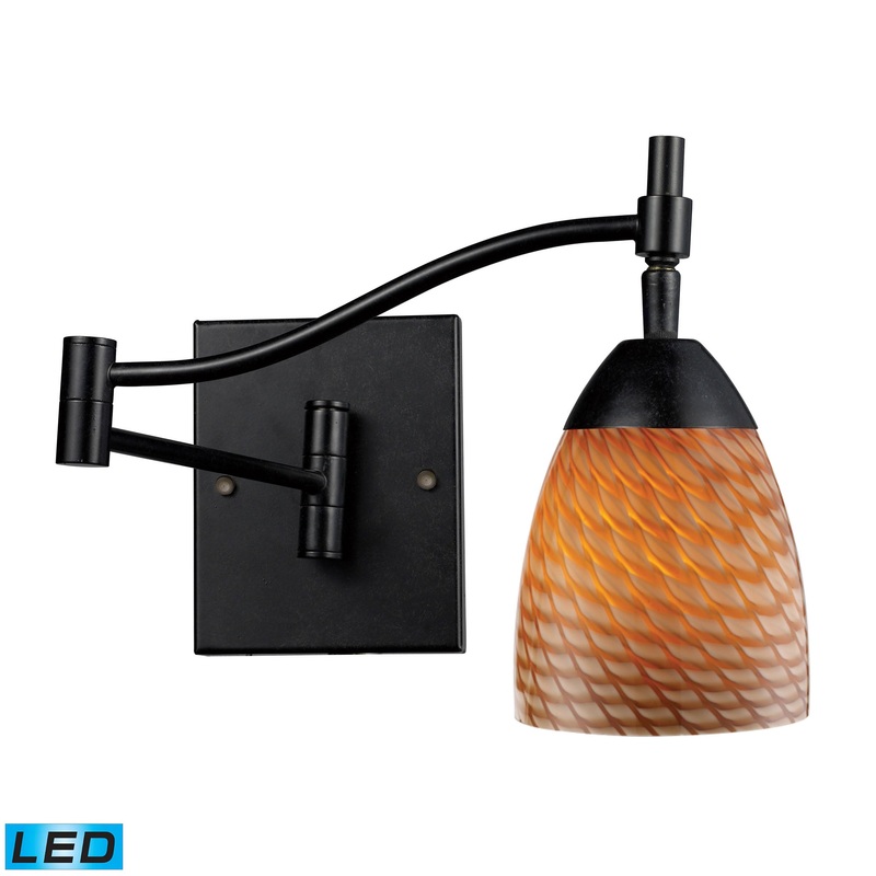 ELK SHOWROOM 10151/1DR-C-LED Celina 14'' High 1-Light Sconce - Dark Rust