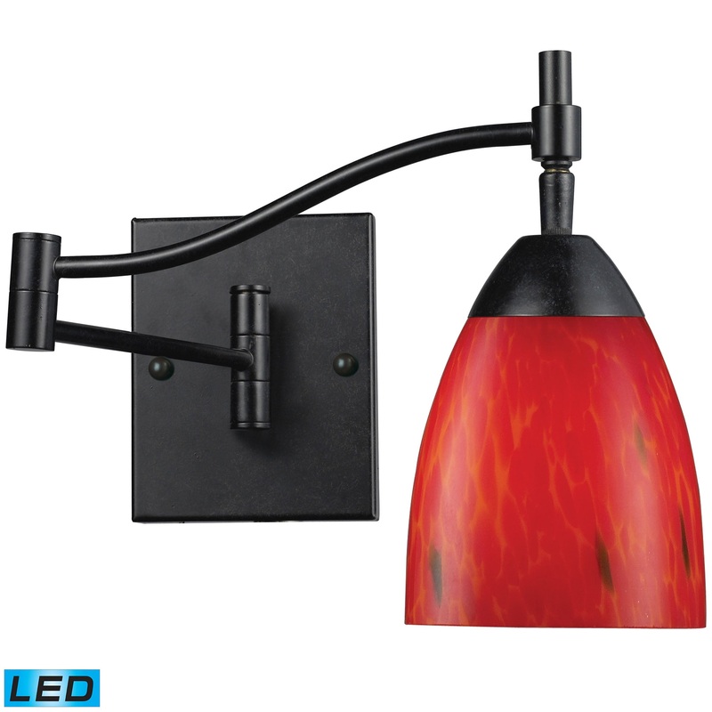 ELK SHOWROOM 10151/1DR-FR-LED Celina 14'' High 1-Light Sconce - Dark Rust