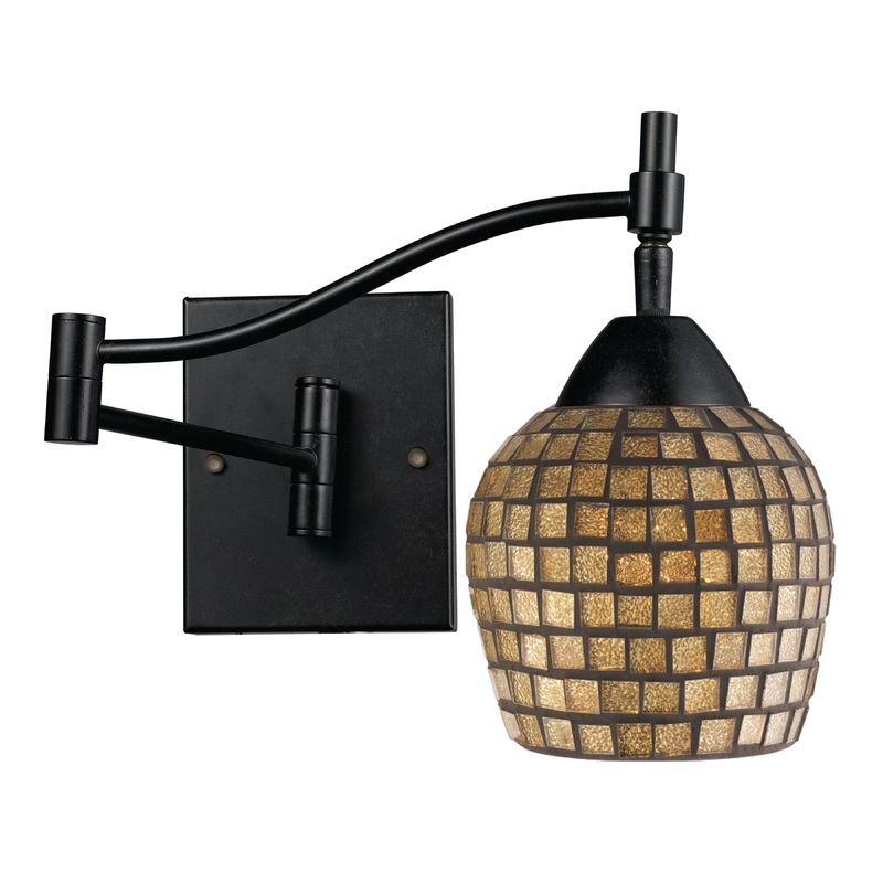 ELK SHOWROOM 10151/1DR-GLD Celina 14'' High 1-Light Sconce - Dark Rust