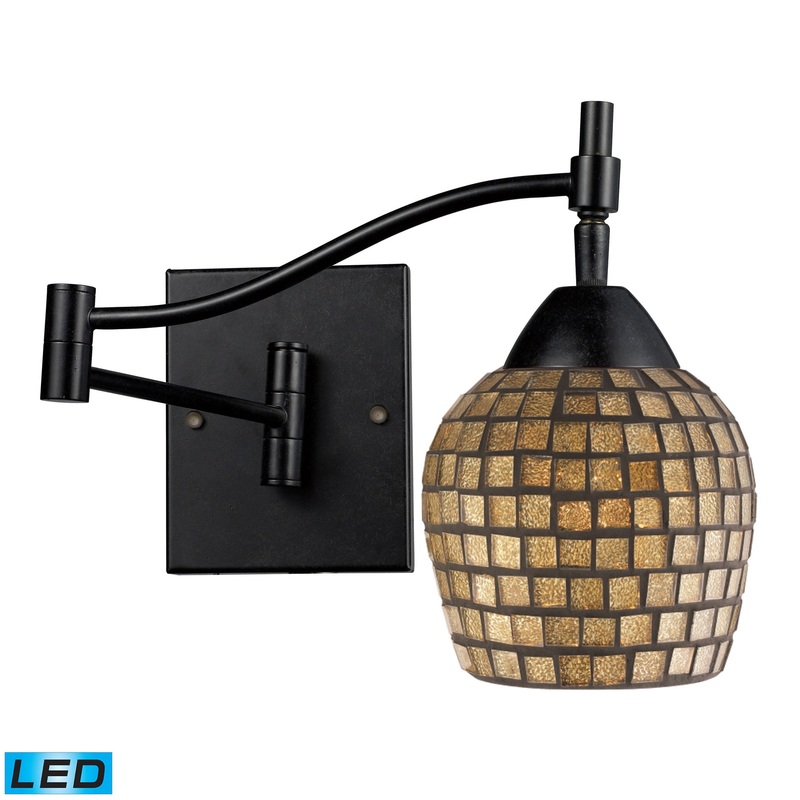 ELK SHOWROOM 10151/1DR-GLD-LED Celina 14'' High 1-Light Sconce - Dark Rust