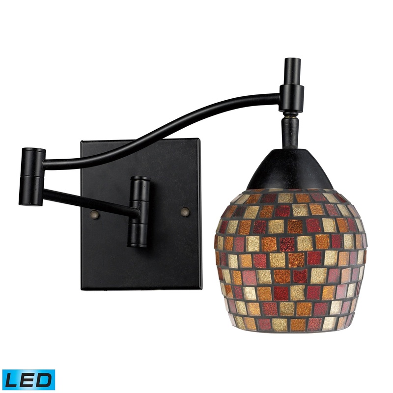 ELK SHOWROOM 10151/1DR-MLT-LED Celina 14'' High 1-Light Sconce - Dark Rust