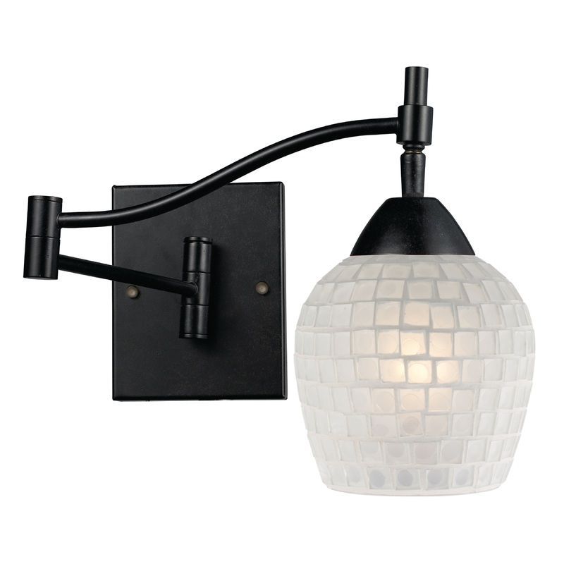 ELK SHOWROOM 10151/1DR-WHT Celina 14'' High 1-Light Sconce - Dark Rust