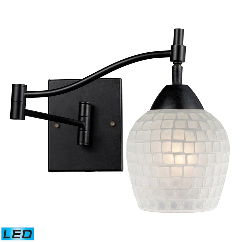 ELK SHOWROOM 10151/1DR-WHT-LED Celina 14'' High 1-Light Sconce - Dark Rust