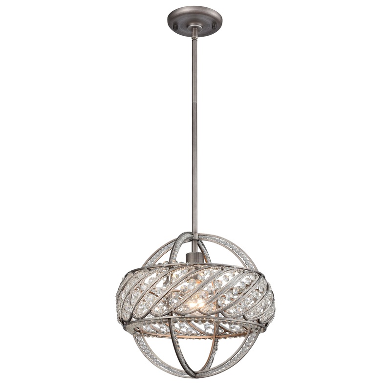 ELK SHOWROOM 11093/1 Bradington 13'' Wide 1-Light Pendant - Weathered Zinc