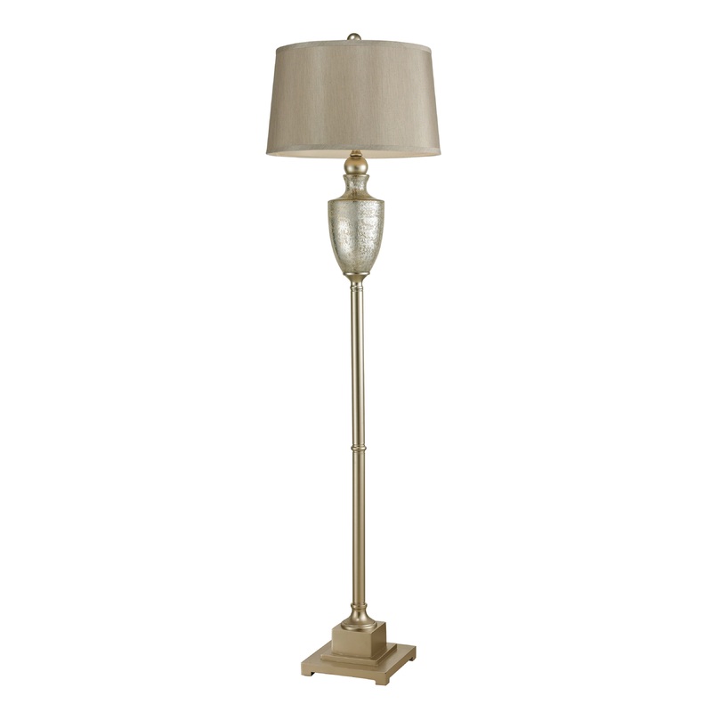 MARKETPLACE 113-1139 Elmira 63'' High 1-Light Floor Lamp - Antique Mercury