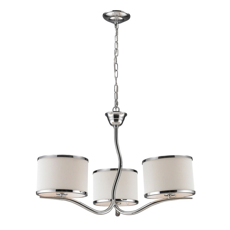 ELK SHOWROOM 11354/3 Annika 3-Light Chandelier in Polished Chrome