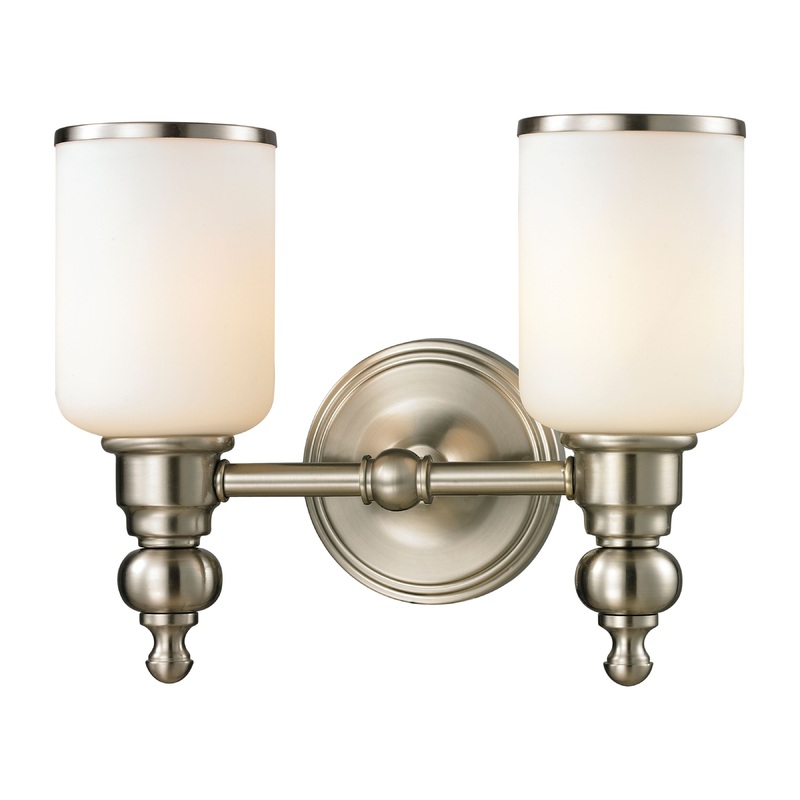 ELK SHOWROOM 11581/2 Bristol Way 13'' Wide 2-Light Vanity Light - Brushed Nickel