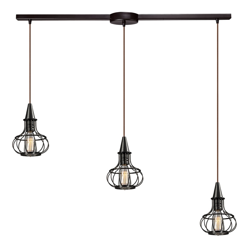 ELK SHOWROOM 14191/3L Yardley 5'' Wide 3-Light Mini Pendant - Oil Rubbed Bronze