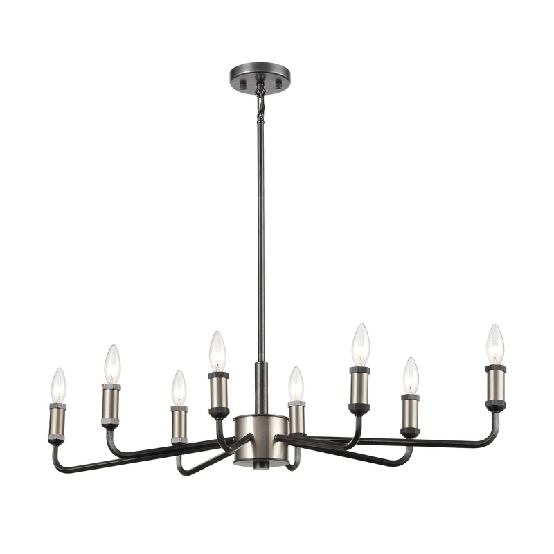 ELK SHOWROOM 15397/8 Cortlandt 36'' Wide 8-Light Chandelier - Iron