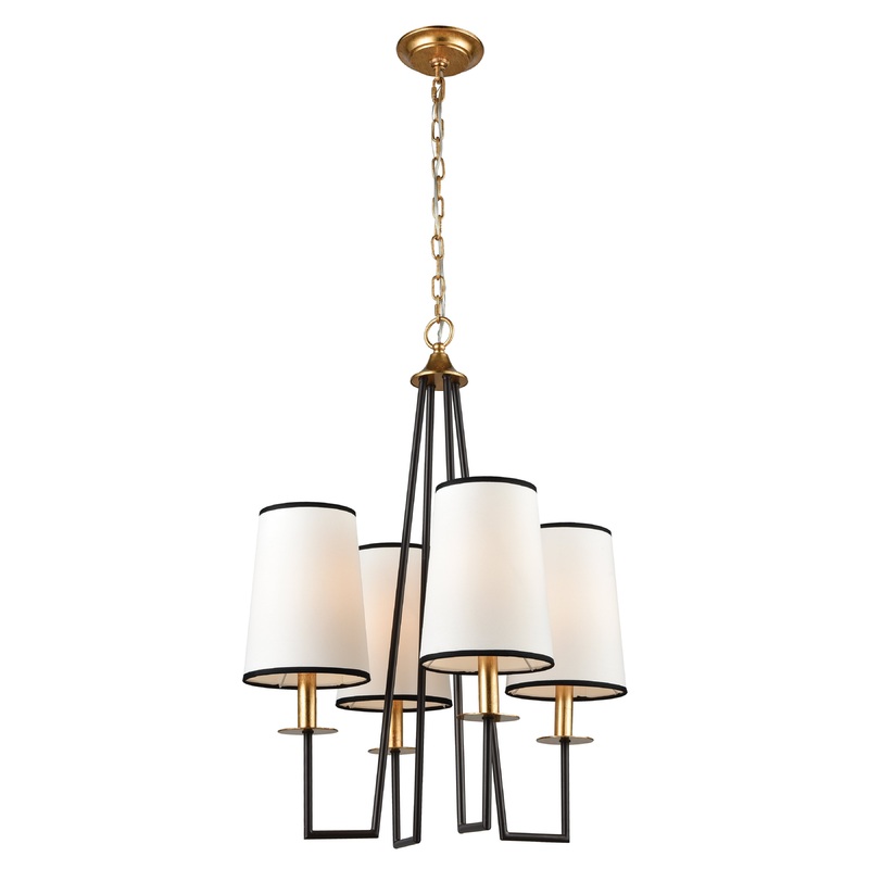 ELK SIGNATURE 1141-060 Nico 21.5'' Wide 4-Light Chandelier - Oil Rubbed Bronze