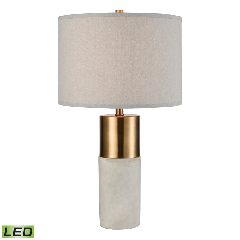 ELK STUDIO 77048-LED Gale 26.5'' High 1-Light Table Lamp - Polished Concrete - Includes LED Bulb