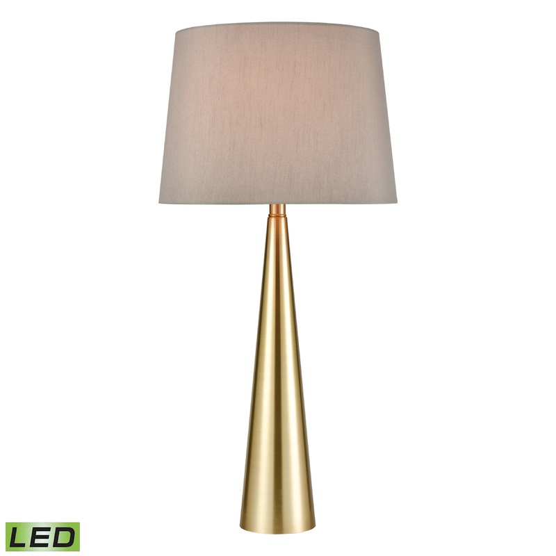 ELK STUDIO 77150-LED Bella 30'' High 1-Light Table Lamp - Soft Aged Brass - Includes LED Bulb