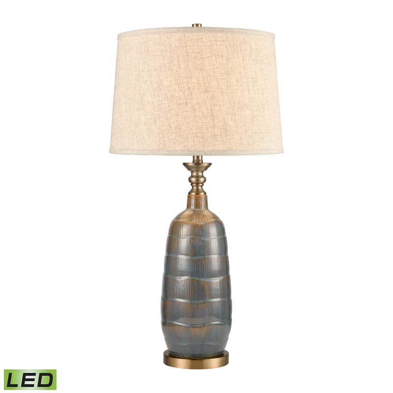 ELK STUDIO 77189-LED Redmond 34'' High 1-Light Table Lamp - Blue - Includes LED Bulb