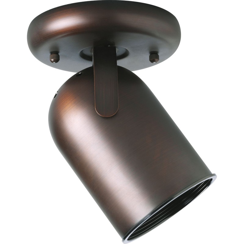 PROGRESS LIGHTING P6147-174 One-Light Multi Directional Roundback Wall/Ceiling Fixture in Urban Bronze