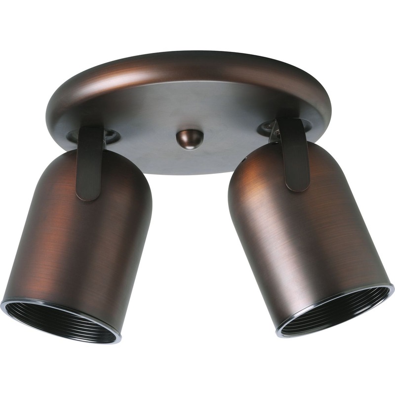 PROGRESS LIGHTING P6149-174 Two-Light Multi Directional Roundback Wall/Ceiling Fixture in Urban Bronze
