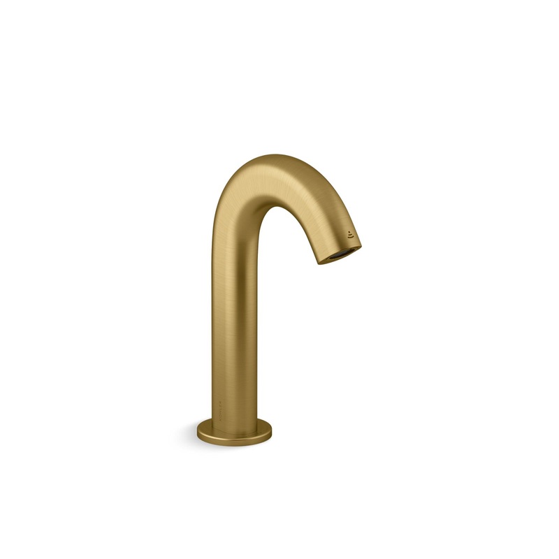 KOHLER K-103B76-SANA-2MB Oblo Touchless Bathroom Sink Faucet With Kinesis Sensor Technology, Ac-Powered In Vibrant Brushed Moderne Brass