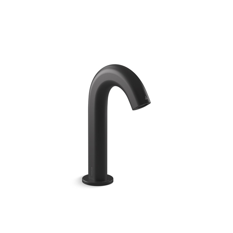 KOHLER K-103B76-SANA-BL Oblo Touchless Bathroom Sink Faucet With Kinesis Sensor Technology, Ac-Powered In Matte Black
