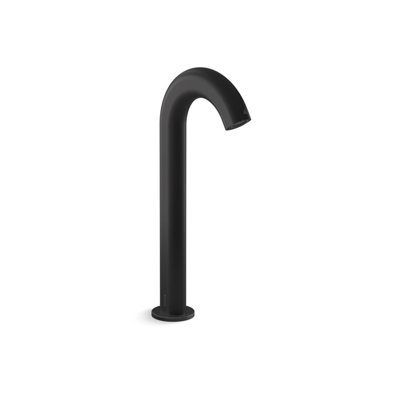 KOHLER K-103B86-SANA-BL Oblo Tall Touchless Faucet With Kinesis Sensor Technology, Ac-Powered In Matte Black