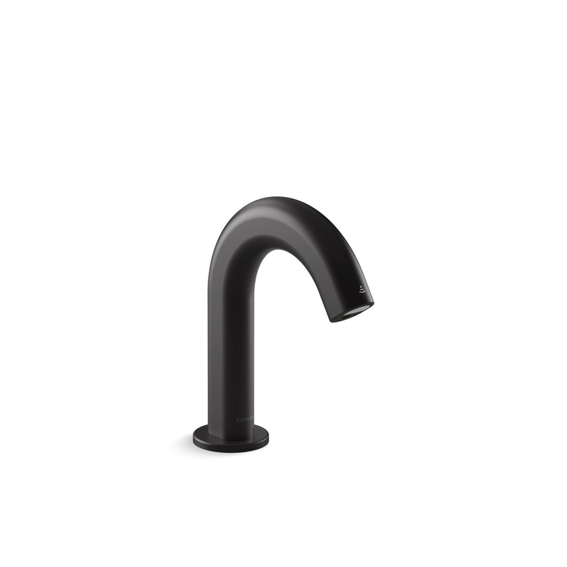 KOHLER K-103BB76-SBNA-BL Oblo Touchless Single-Hole Lavatory Faucet With Kinesis Sensor Technology, Ac-Powered, Less Drain, 0.5 Gpm In Matte Black