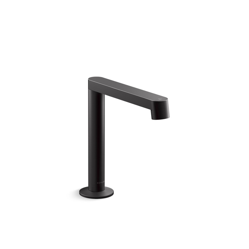 KOHLER K-103M36-SANA-BL Components Touchless Single-Hole Lavatory Faucet With Kinesis Sensor Technology, Ac-Powered, 0.5 Gpm In Matte Black