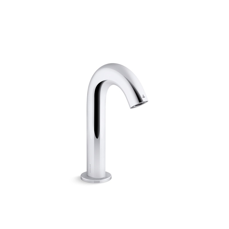 KOHLER K-106B77-SANA-CP Oblo Touchless Faucet With Kinesis Sensor Technology And Temperature Mixer, Hybrid-Powered In Polished Chrome