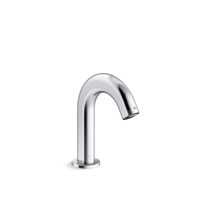 KOHLER K-106BB76-SBNA-CP Oblo Touchless Single-Hole Lavatory Faucet With Kinesis Sensor Technology, Hes-Powered, Less Drain, 0.5 Gpm In Polished Chrome