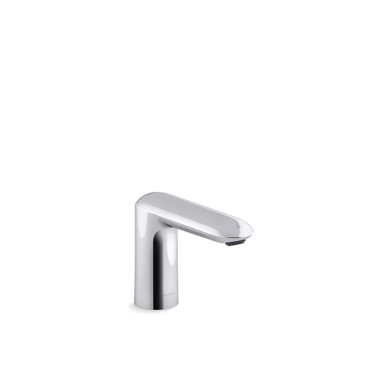 KOHLER K-106K37-SANA-CP Kumin Touchless Faucet With Kinesis Sensor Technology And Temperature Mixer, Hybrid-Powered In Polished Chrome