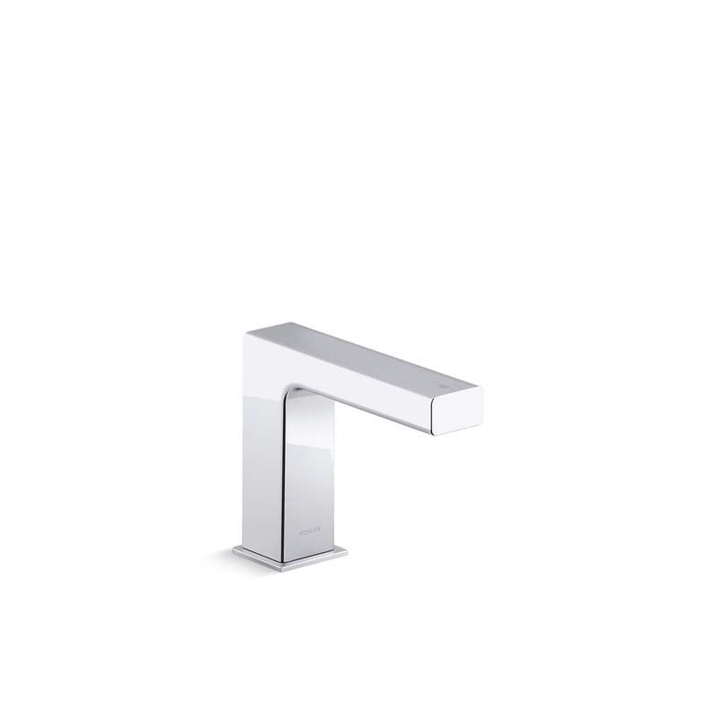 KOHLER K-106S37-SANA-CP Strayt Touchless Faucet With Kinesis Sensor Technology And Temperature Mixer, Hybrid-Powered In Polished Chrome