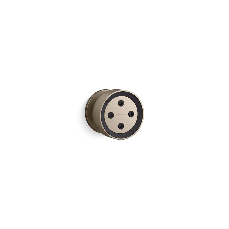 KOHLER K-26299-BV Statement Round Single-Function Body Spray, 2.5 Gpm In Vibrant Brushed Bronze