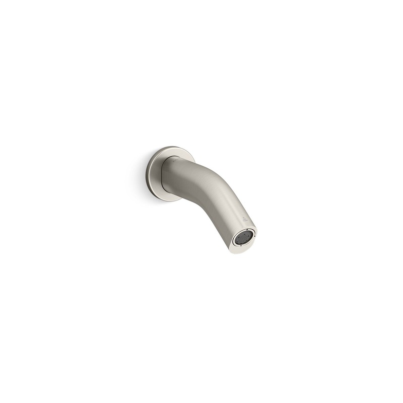 KOHLER K-123B16-SANA-BN Oblo Wall-Mount Touchless Faucet With Kinesis Sensor Technology, Ac-Powered In Vibrant Brushed Nickel