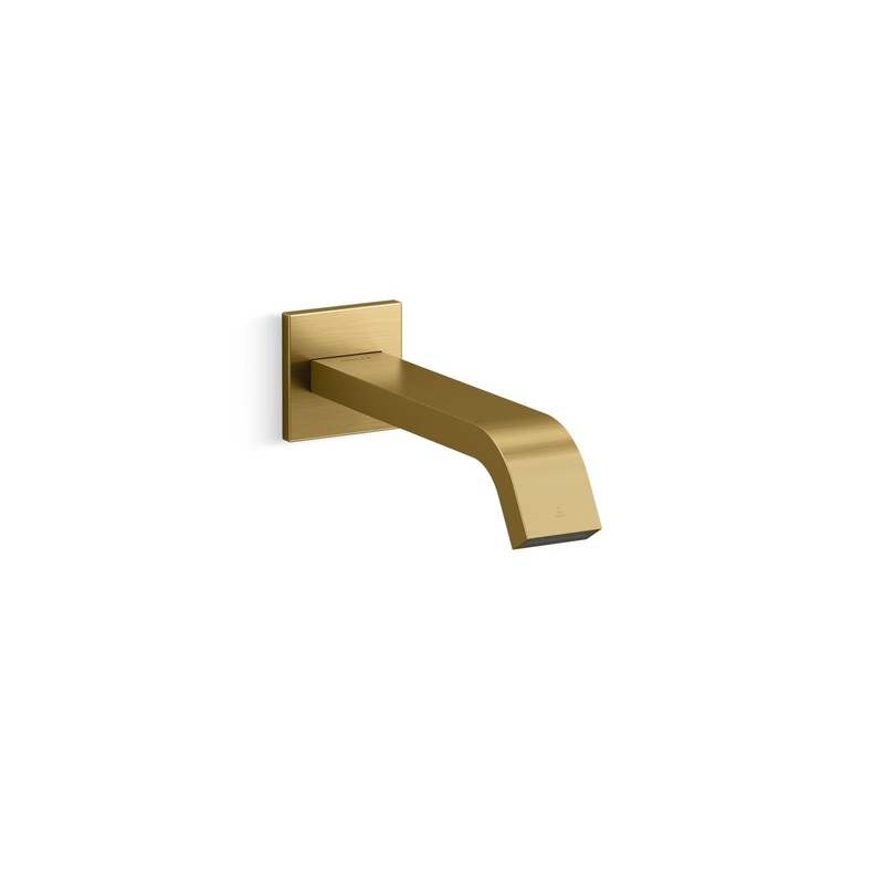 KOHLER K-123L36-SANL-2MB Loure Wall-Mount Touchless Faucet With Kinesis Sensor Technology, Ac-Powered In Vibrant Brushed Moderne Brass