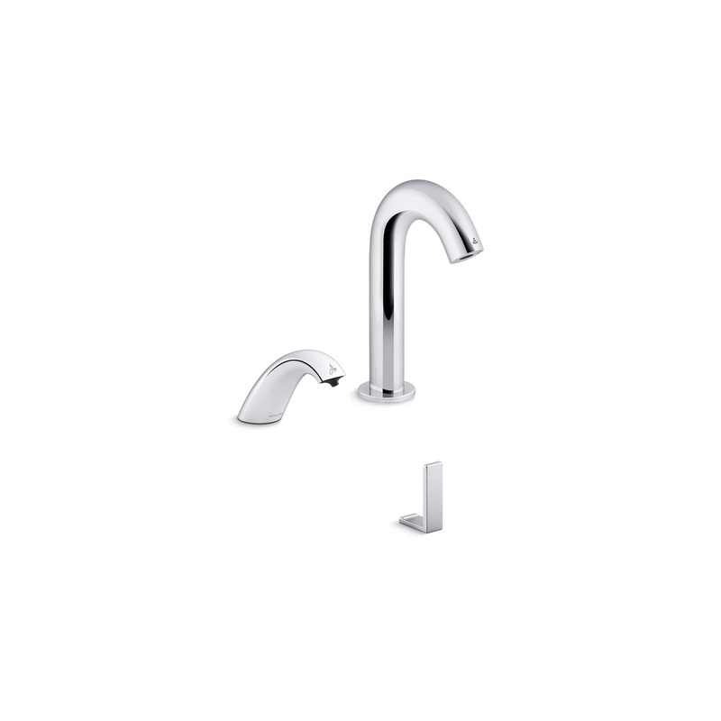 KOHLER K-181029-BB1-CP Oblo Curve Touchless Lavatory Faucet And Soap Dispenser With Kinesis Sensor Technology, Ac-Powered, 0.5 Gpm In Polished Chrome