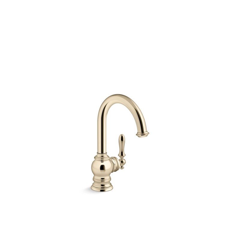 KOHLER K-24074-AF Artifacts Beverage Faucet In Vibrant French Gold