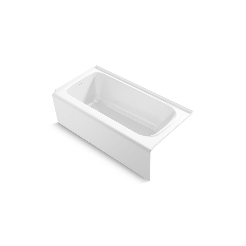 Kohler K-25830-LA-0 Avec 60 In. X 30 In. Alcove Bath, Left Drain In White