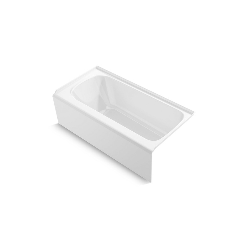 Kohler K-25830-RA-0 Avec 60 In. X 30 In. Alcove Bath, Right Drain In White