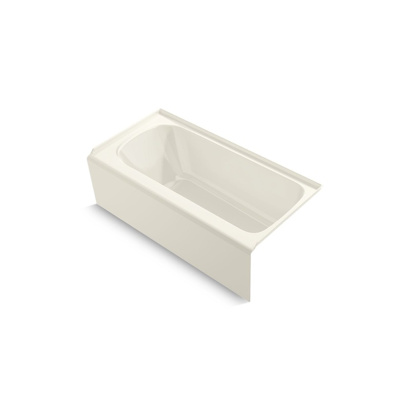 Kohler K-25830-RA-96 Avec 60 In. X 30 In. Alcove Bath, Right Drain In Biscuit