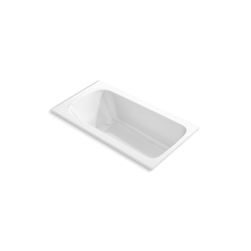 Kohler K-25831-0 Avec 60 In. X 32 In. Drop-In Bath In White