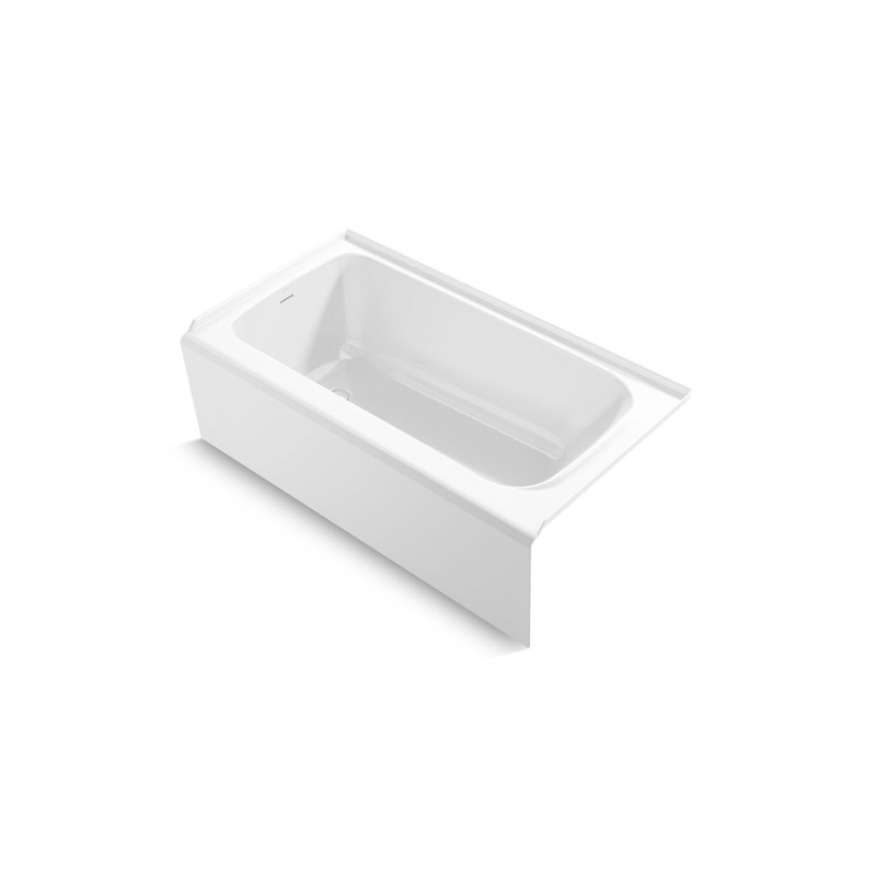 Kohler K-25831-LA-0 Avec 60 In. X 32 In. Alcove Bath, Left Drain In White