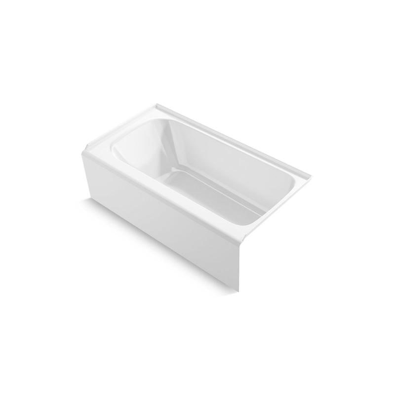 Kohler K-25831-RA-0 Avec 60 In. X 32 In. Alcove Bath, Right Drain In White