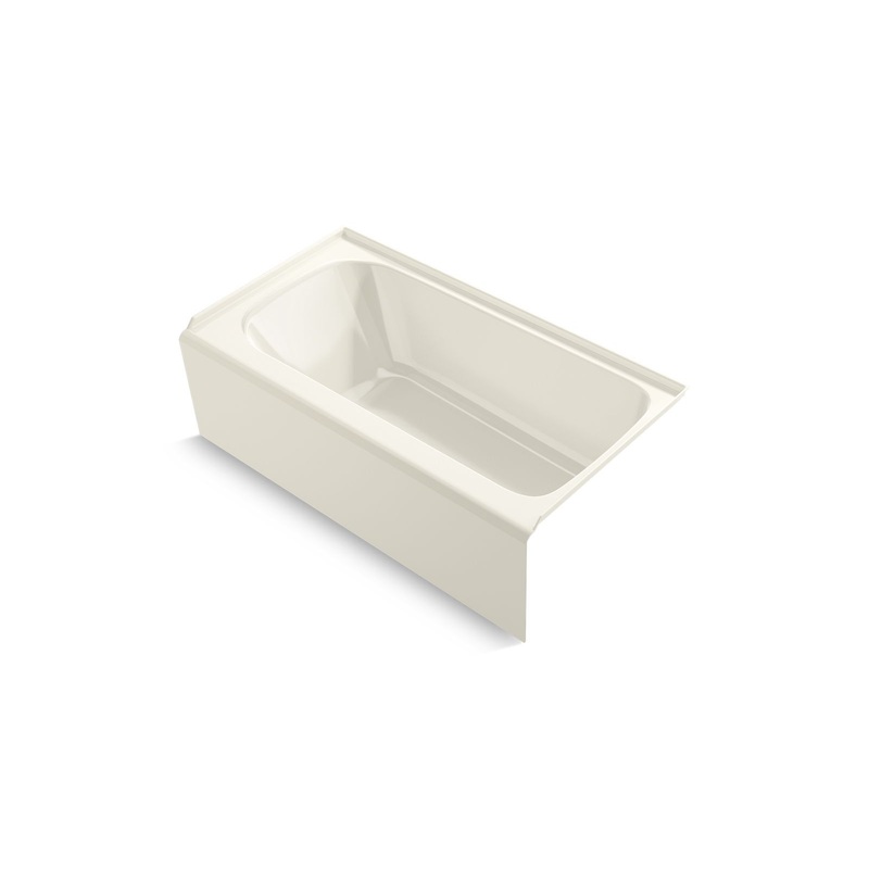 Kohler K-25831-RA-96 Avec 60 In. X 32 In. Alcove Bath, Right Drain In Biscuit