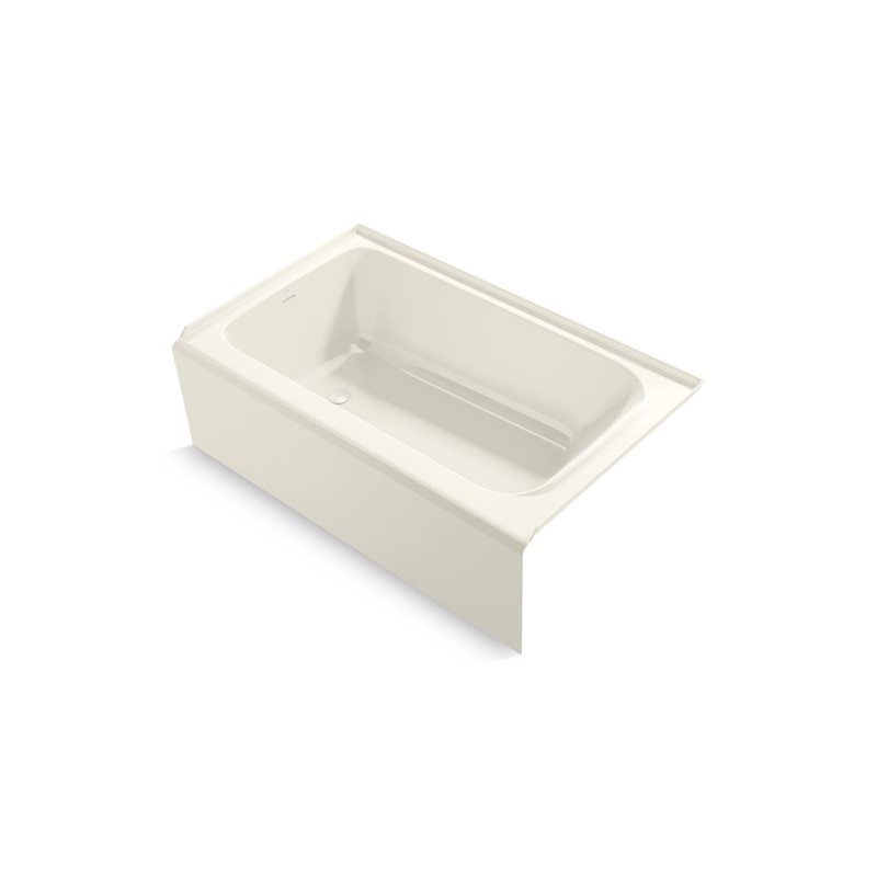 Kohler K-25832-LA-96 Avec 60 In. X 36 In. Alcove Bath, Left Drain In Biscuit
