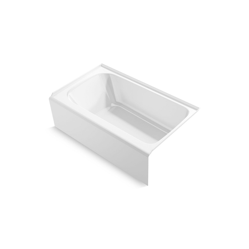 Kohler K-25832-RA-0 Avec 60 In. X 36 In. Alcove Bath, Right Drain In White