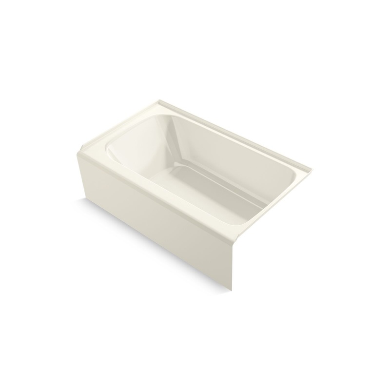 Kohler K-25832-RA-96 Avec 60 In. X 36 In. Alcove Bath, Right Drain In Biscuit