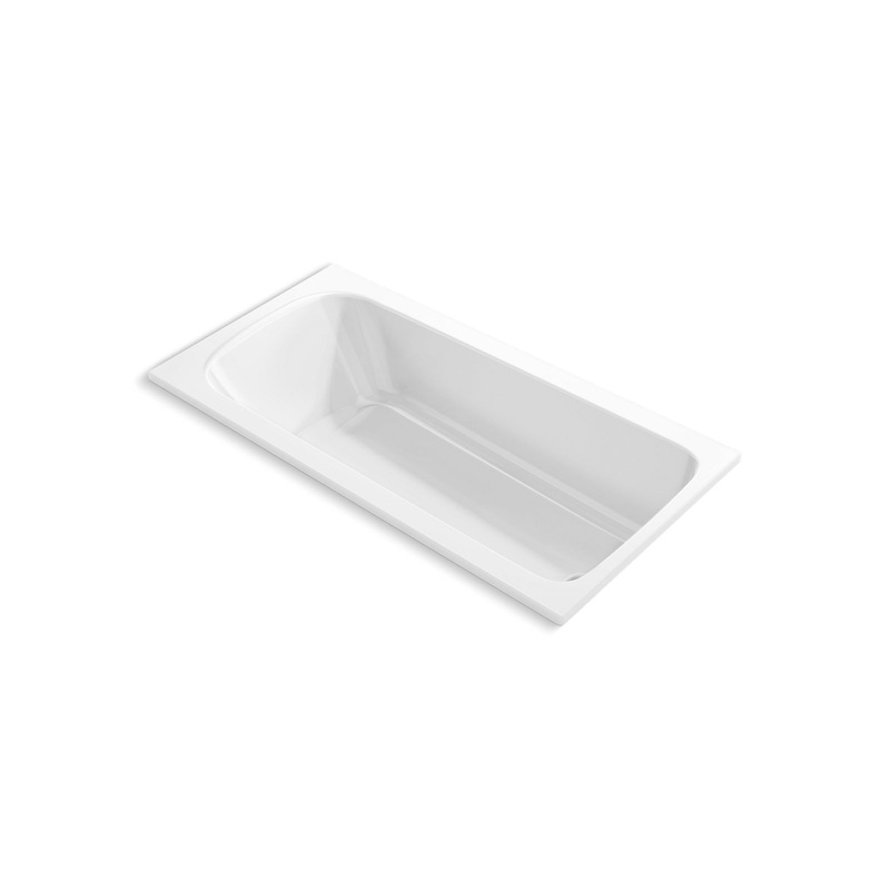 Kohler K-25834-0 Avec 72 In. X 36 In. Drop-In Bath In White