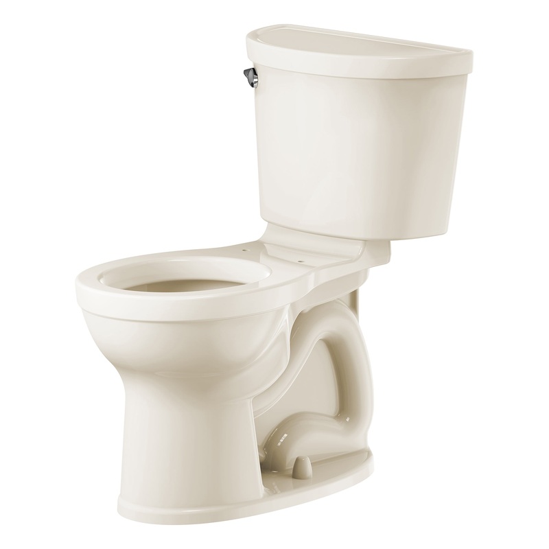 AMERICAN STANDARD 211BA104.021, Champion PRO Two-Piece 1.28 gpf/4.8 Lpf Chair Height Round Front Toilet Less Seat in Bone