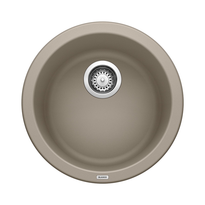 BLANCO 517699 Rondo Rondo SILGRANIT 18" Dual Mount Bar Sink - Truffle in Truffle