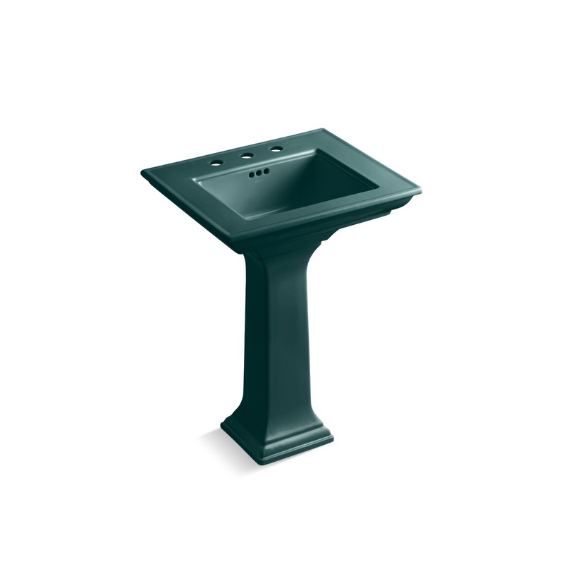 Kohler K-2344-8-17 Memoirs Stately 24-1/2 In. Rectangular Pedestal Bathroom Sink In Teal