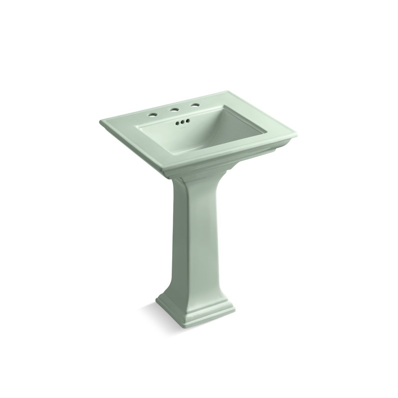 Kohler K-2344-8-42 Memoirs Stately 24-1/2 In. Rectangular Pedestal Bathroom Sink In Aspen Green